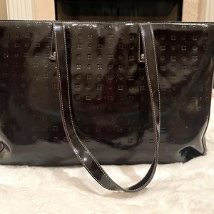 Arcadia Blue Patent Leather Handbag